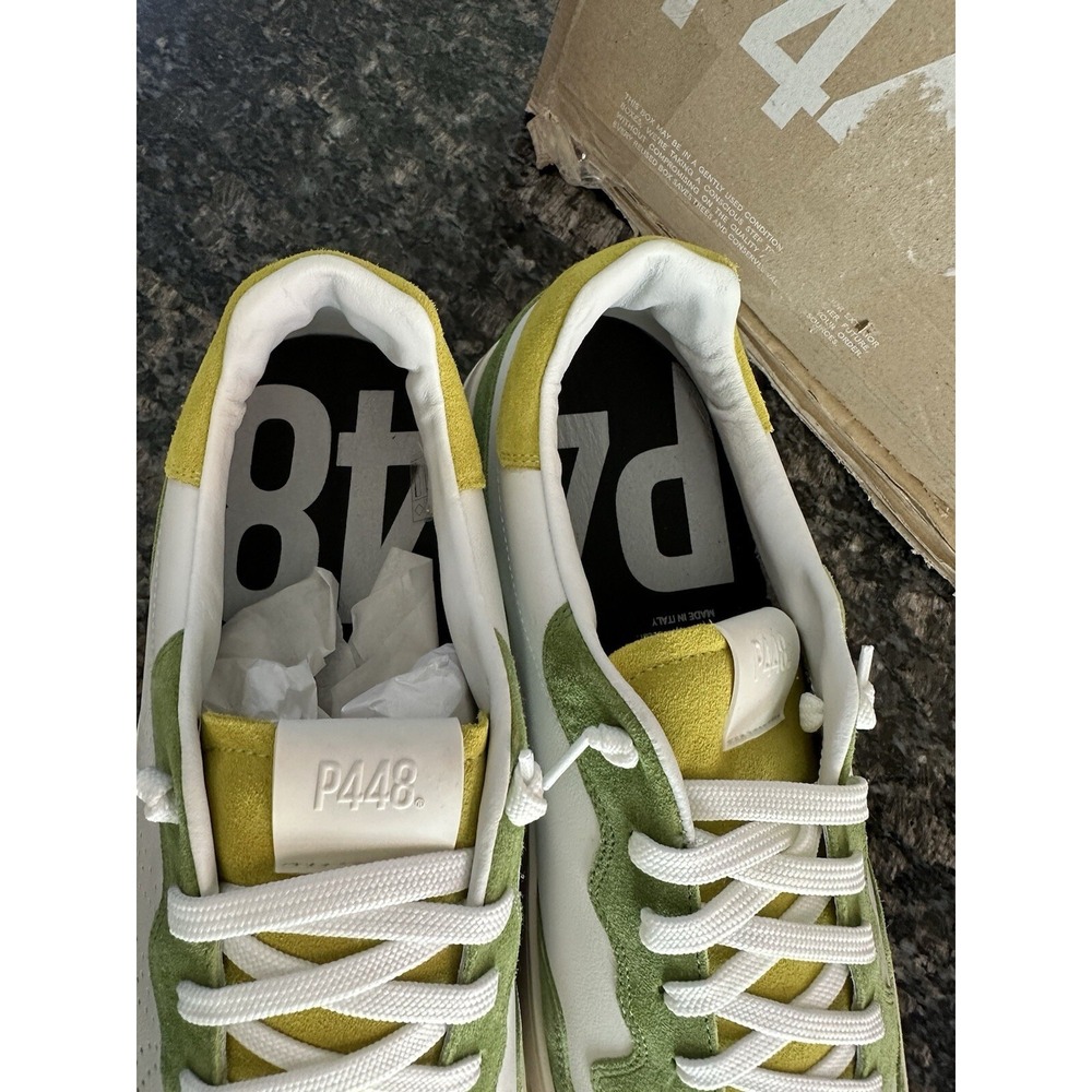P448 Bali Way Sneakers EU 47, Men's 13-13.5. NWB Retail $325 Italy Made Leather - Picture 6 of 16